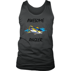 You're An Awesome Angler | V.1 Mistral T-shirt District Mens Tank Charcoal S