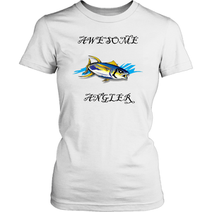 You're An Awesome Angler | V.3 Pirate T-shirt District Womens Shirt White XS