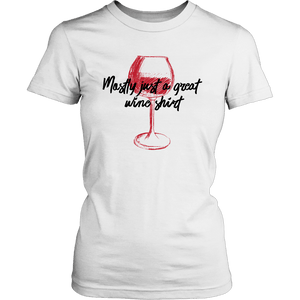 Mostly Wine Shirt T-shirt District Womens Shirt White XS