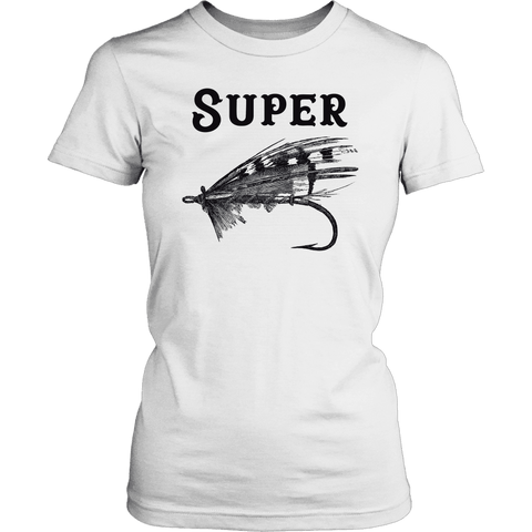 Image of Super Fly T-shirt District Womens Shirt White XS