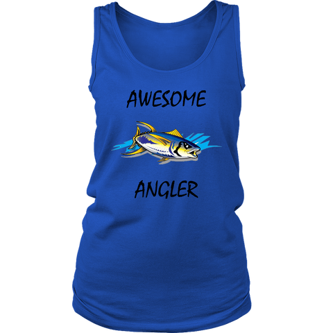 Image of You're An Awesome Angler | V.1 Mistral T-shirt District Womens Tank Royal Blue S