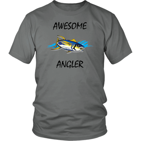 Image of You're An Awesome Angler | V.1 Mistral T-shirt District Unisex Shirt Grey S