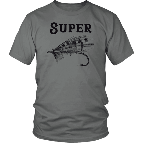 Image of Super Fly T-shirt District Unisex Shirt Grey S