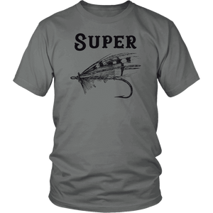 Super Fly T-shirt District Unisex Shirt Grey S