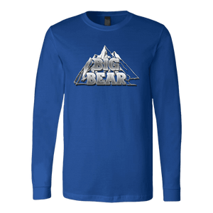 Big Bear V.2, Hoodies Long Sleeve T-shirt Canvas Long Sleeve Shirt Royal S