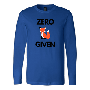 Zero Fox Given T-shirt Canvas Long Sleeve Shirt Royal S