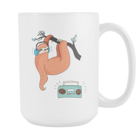 Image of Sloth Coffee Mugs Set 1 Drinkware Music Time