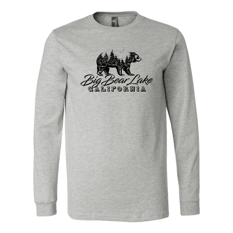 Image of Big Bear Lake California V.2, Hoodies and Long Sleeve T-shirt Canvas Long Sleeve Shirt Athletic Heather S