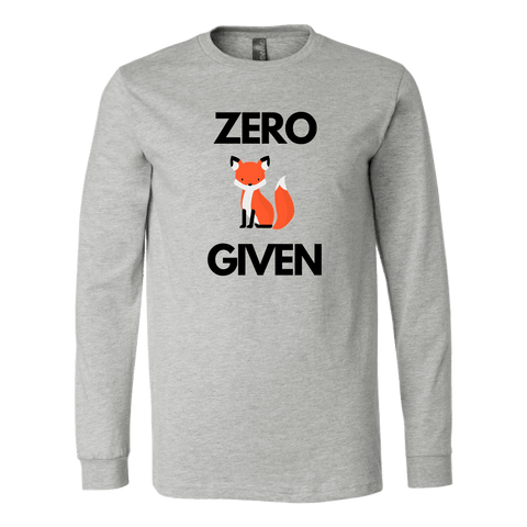 Image of Zero Fox Given T-shirt Canvas Long Sleeve Shirt Athletic Heather S