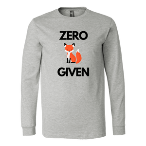 Zero Fox Given T-shirt Canvas Long Sleeve Shirt Athletic Heather S