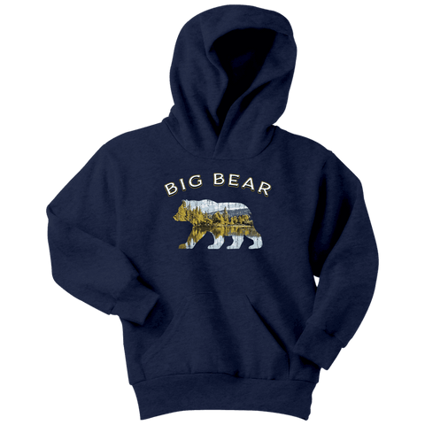Image of Big Bear v.1, Hoodies T-shirt Youth Hoodie Navy XS