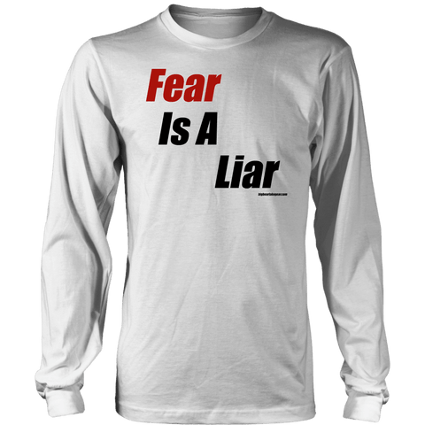Image of Fear is a Liar, Bold T-shirt District Long Sleeve Shirt White S