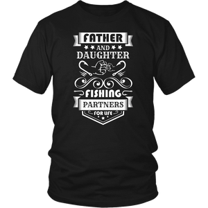 Father and Daughter Fishing Partners T-shirt District Unisex Shirt Black S