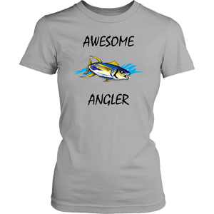 You're An Awesome Angler | V.1 Mistral T-shirt District Womens Shirt Silver XS