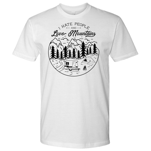 Love The Mountains Mens T-shirt Next Level Mens Shirt White S