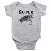 Super Fly T-shirt Baby Bodysuit Heather Grey NB