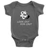 Look Out For Crit Onesies T-shirt Baby Bodysuit Asphalt NB