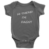 Hello There Dagny Onseis T-shirt Baby Bodysuit Asphalt NB