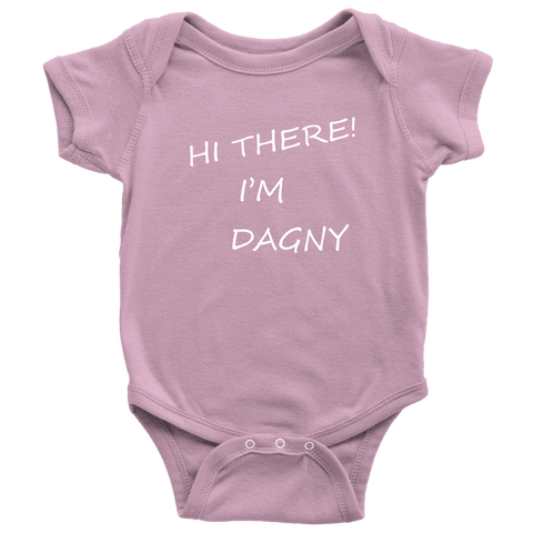 Image of Hello There Dagny Onseis T-shirt Baby Bodysuit Pink NB