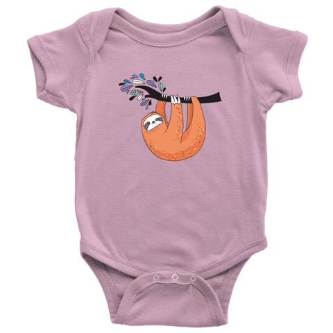 Image of Just Hanging Onsies T-shirt Baby Bodysuit Pink NB