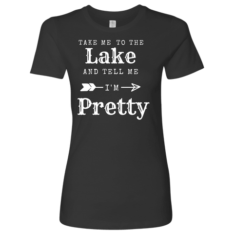 Image of To The Lake T-shirt Next Level Womens Shirt Heavy Metal S