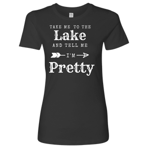 To The Lake T-shirt Next Level Womens Shirt Heavy Metal S