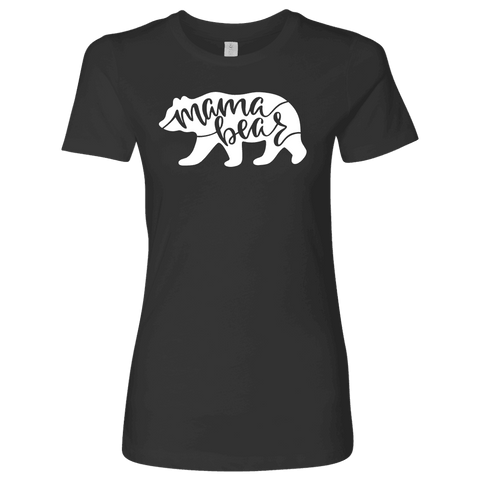 Image of Mama Bear Shirts T-shirt Next Level Womens Shirt Heavy Metal S