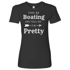 Take Me Boating Womens Shirts T-shirt Next Level Womens Shirt Heavy Metal S