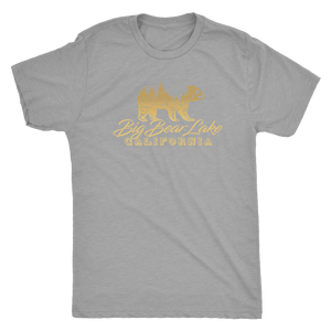 Big Bear Lake California V.2, Mens, Gold T-shirt Next Level Mens Triblend Premium Heather S