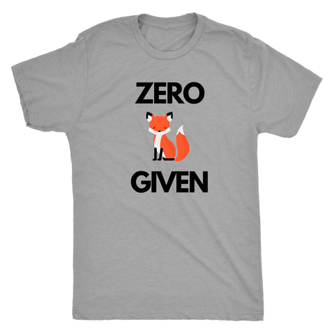 Image of Zero Fox Given T-shirt Next Level Mens Triblend Premium Heather S