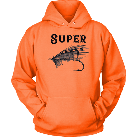 Image of Super Fly T-shirt Unisex Hoodie Neon Orange S