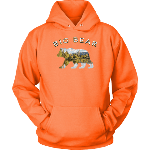 Image of Big Bear v.1, Hoodies T-shirt Unisex Hoodie Neon Orange S