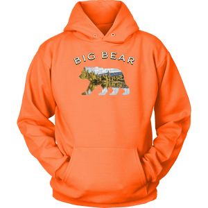 Big Bear v.1, Hoodies T-shirt Unisex Hoodie Neon Orange S