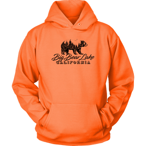 Big Bear Lake California V.2, Hoodies and Long Sleeve T-shirt Unisex Hoodie Neon Orange S