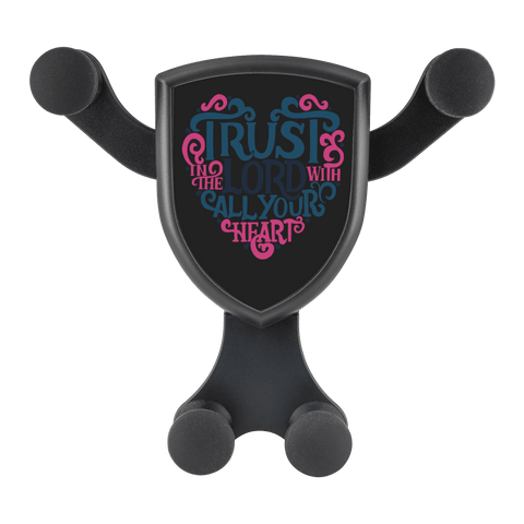 Image of Trust in the Lord Phone Charger Black Gravitis Car Charger Gravitis - Wireless Car Charger