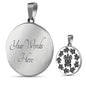 Peaceful Tribal Turtles White Background Jewelry Luxury Necklace (Silver) Yes