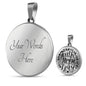 Faith, Hope, Love. Clear Background Jewelry Luxury Necklace (Silver) Yes