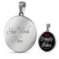 Beauty From Ashes Black Circle Necklace Jewelry Luxury Necklace (Silver) Yes