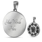 Peaceful Tribal Turtles Clear Background Jewelry Luxury Necklace (Silver) Yes