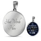 Be Bold As A Lion | Circle Necklace Jewelry Luxury Necklace (Silver) Yes