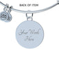Loves me at my Darkest Color Circle Bangle Jewelry Luxury Bangle (Silver) Yes