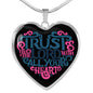 Trust in the Lord Black Jewelry Luxury Necklace (Silver) No