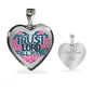 Trust in the Lord Clear Jewelry Luxury Necklace (Silver) Yes
