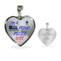 Proud Police Wife Jewelry Luxury Necklace (Silver) Yes