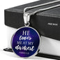 Loves me at my Darkest Color Circle Necklace Jewelry