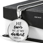 Loves me at my Darkest Circle Necklace Jewelry