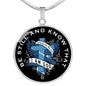 Rejoice! He is your God (White) Jewelry Luxury Necklace (Silver) No