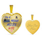 Proud Police Wife Jewelry Luxury Necklace (Gold) Yes