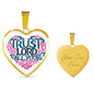 Trust in the Lord White Jewelry Luxury Necklace (Gold) Yes