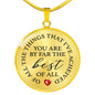 You Are Best Of All | Circle Necklace Jewelry Luxury Necklace (Gold) No